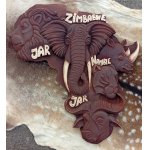 Reliéf afrických zvířat - Africká pětka (řezba z lipového dřeva, ruční práce na objednávku)
